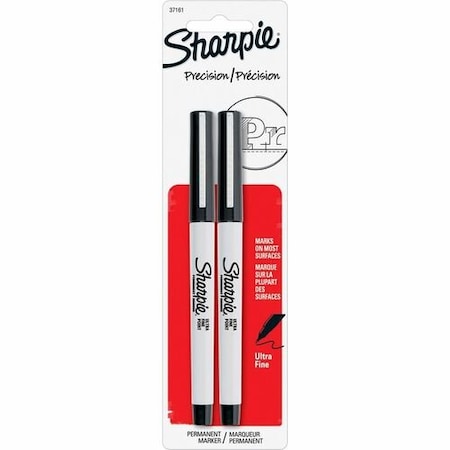 Dymo 37161PP MARKER, SHARPIE, ULTRA FINE, 0.2mm narrowed tip, Black, 2PK SAN37161PP